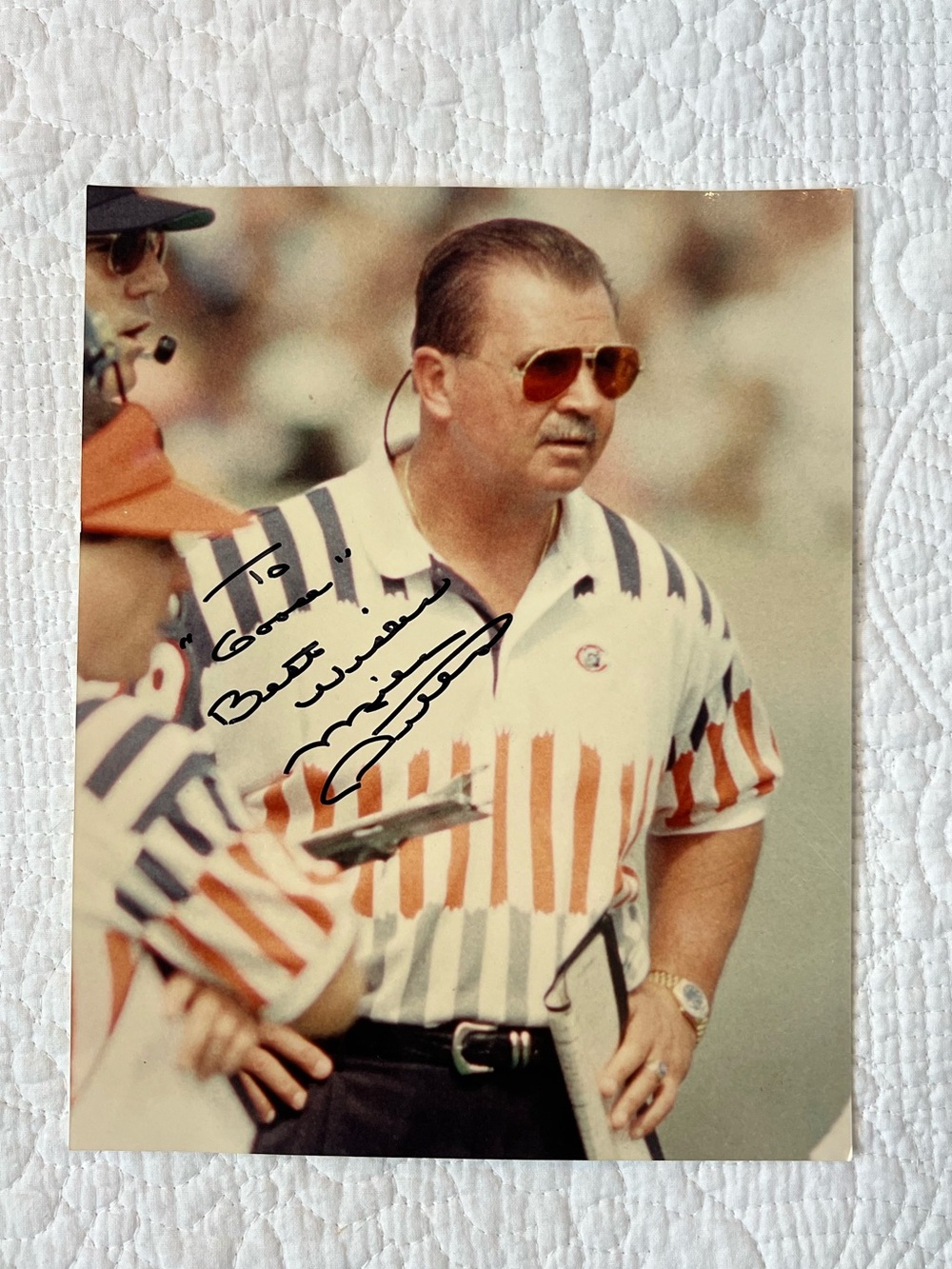 Mike Ditka Chicago Bears Autographed 8x10 Photo Vintage 90s